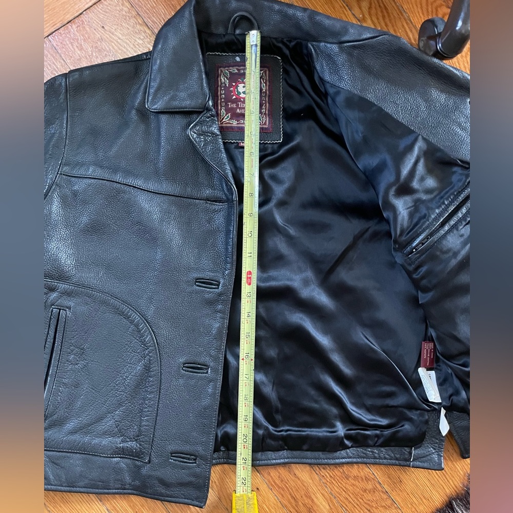 Vintage The Territory Ahead Leather 60โs 70โs 80โs moto biker jacket thicc - Picture 6 of 12